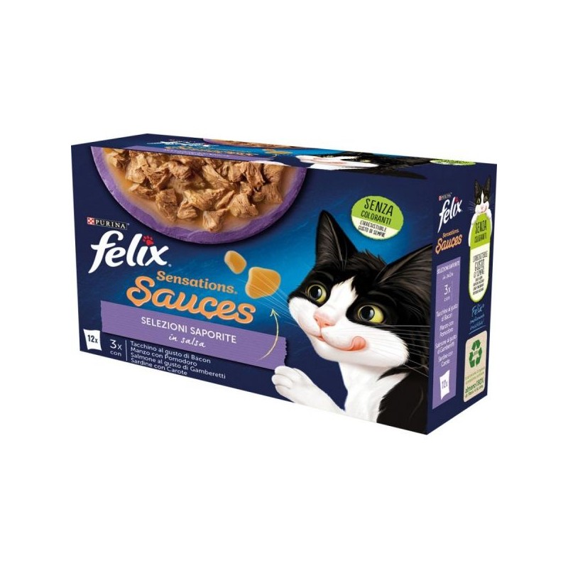 FELIX SENSATIONS SAUCES TACCHINO&SARDINE 12X85G