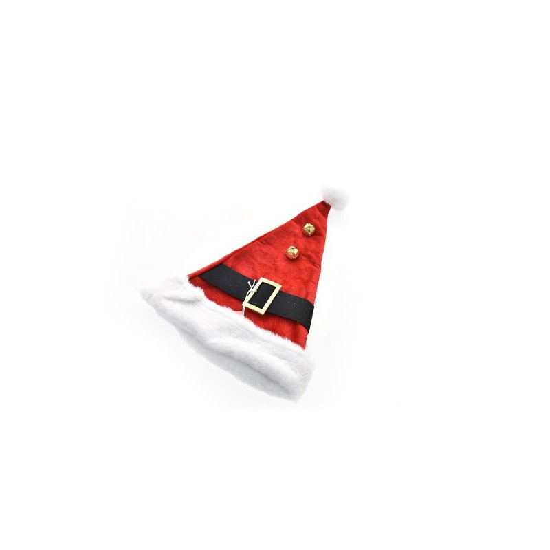 CAPPELLO VELLUTO 29X45CM C/CINGHIA ROSSO