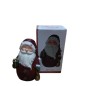 BABBO NATALE EFFETTO LEGNO CON VESTITO ROSSO 20792