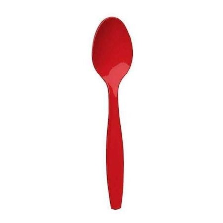 CLENDY CUCCHIAI ROSSO COMPOSTABILI