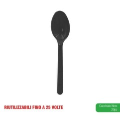 BW CUCCHIAIO PP NERO 20PZ