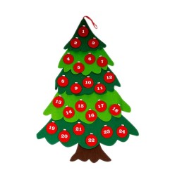 CALENDARIO DI AVVENTO ALBERO 70X105CM