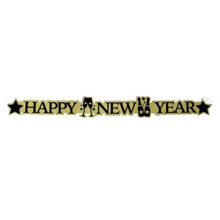 BANNER HAPPY NEW YEAR 113 X11,5CM