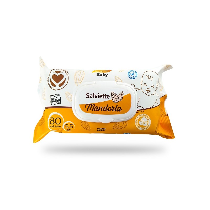 SALVIETTE BABY OLIO MANDORLE POP UP 80PZ