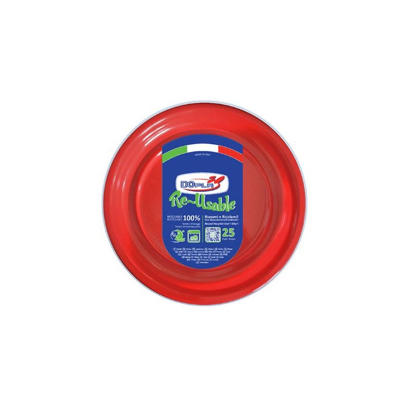 SOFYS PIATTI FONDI ROSSO 15 PEZZI