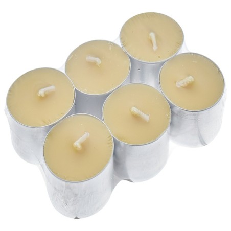 SET 6 TEALIGHT DIA.3.75X1.83CM ORO