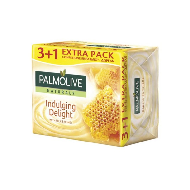 PALMOLIVE SAPONE SOLIDO 90GR 3+1 CON LATTE E MIELE